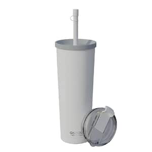 27 oz. Double Walled Vacuum Insulated White Stainless Steel Travel Tumbler
