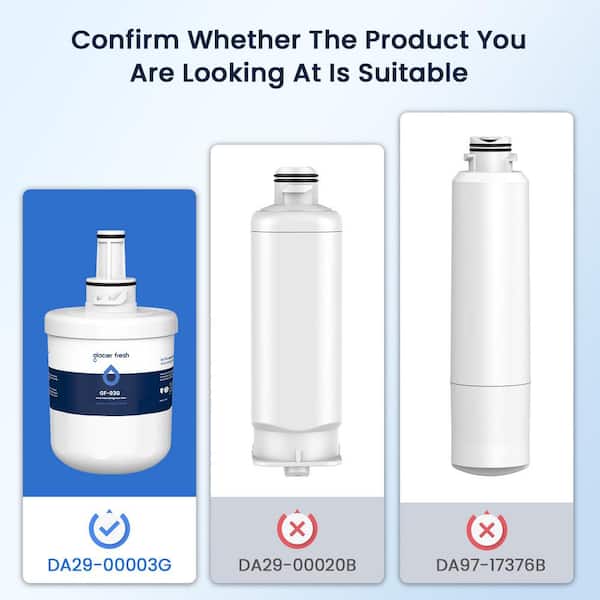 Waterdrop WD-DA29-00003G Refrigerator Water Filter, Replacement for Samsung  DA29-00003G, DA29-00003B, Aqua-Pure Plus, 3-pack B-WD-F11B-3 - The Home  Depot