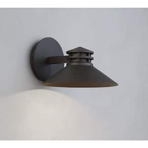Sodor 8 in. Bronze Integrated LED Outdoor Wall Sconce, 3000K