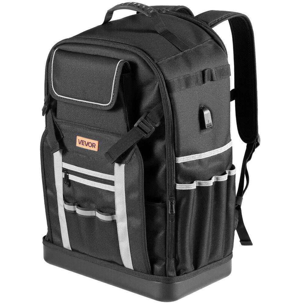 Tool Backpack, 56 Pockets, Heavy-duty Tools Storage Organizer Bags with Molded Base, Electrician Jobsite Backpack price history on PriceWatchPro