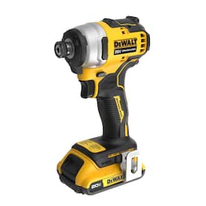 ATOMIC 20V Max Lithium-Ion Brushless Cordless Compact 1/4 in. Impact Driver Kit with 2.0Ah Battery, Charger and Bag