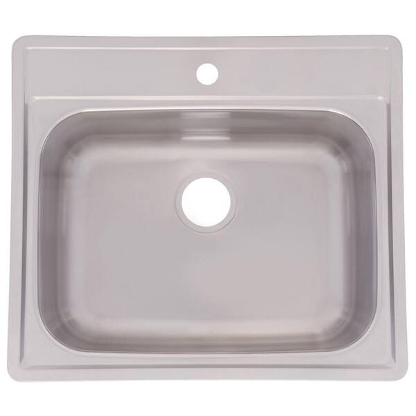 FrankeUSA Drop-In Stainless Steel 25x22x10 1-Hole Single Basin Kitchen Sink-DISCONTINUED