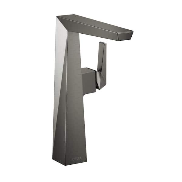 Delta Trillian Single Hole Single-Handle Vessel Bathroom Faucet in Black Stainless