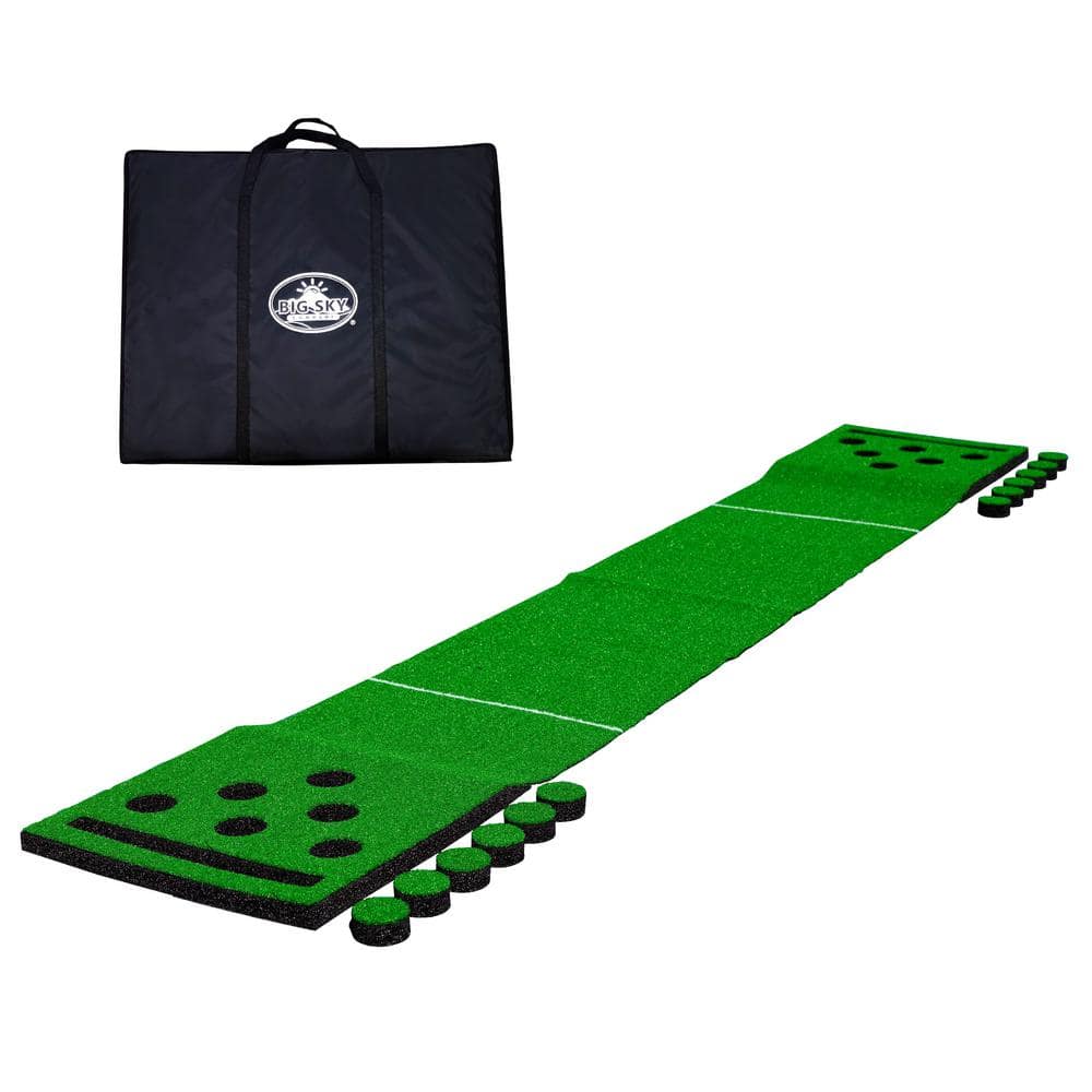 BIG SKY 12 ft. Golf Pong Mat with 12 Putt Covers and Carrying Case SG020Y24030 - The Home Depot
