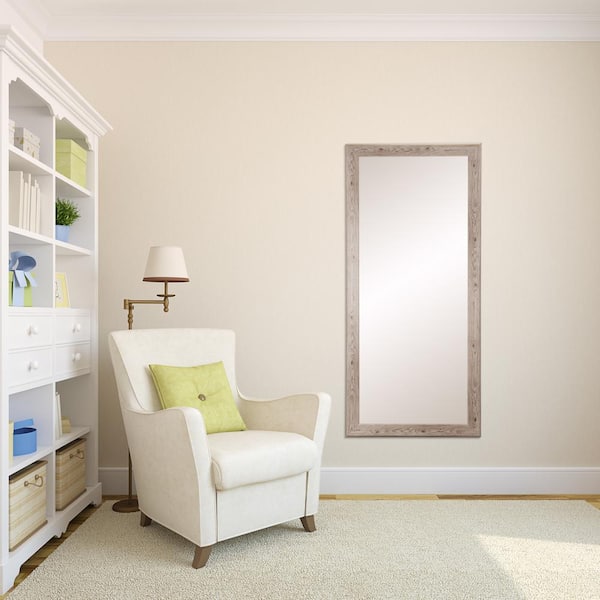 BrandtWorks Oversized White/Gray Farmhouse Mirror (71.5 in. H X 32.5 in. W)