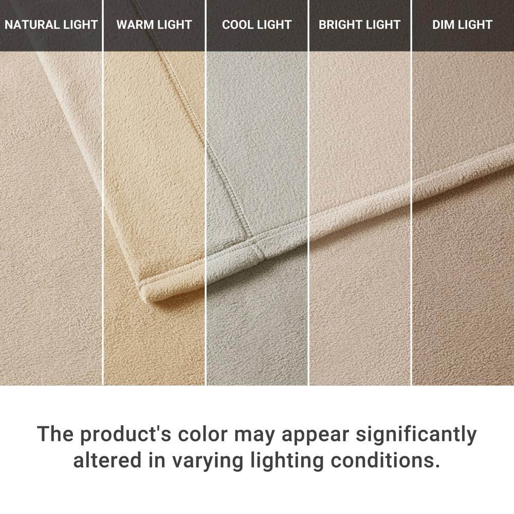 Khaki Twin XL Microfiber Fleece Sheet Set