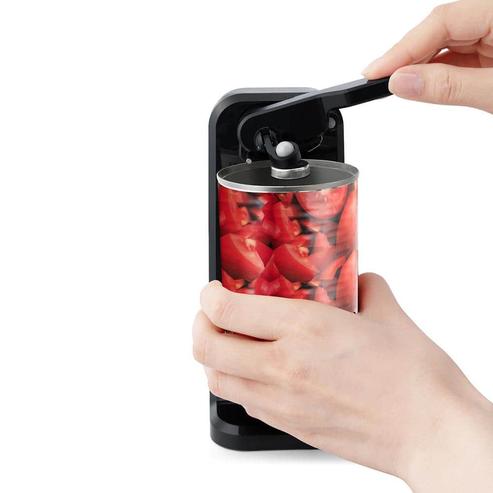 Holstein Black Electric Automatic Can Opener with Auto Shutoff