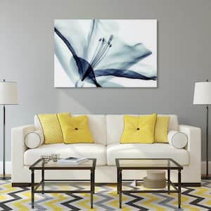 32 in. x 48 in. "Amaryllis" Frameless Free Floating Tempered Glass Panel Graphic Wall Art