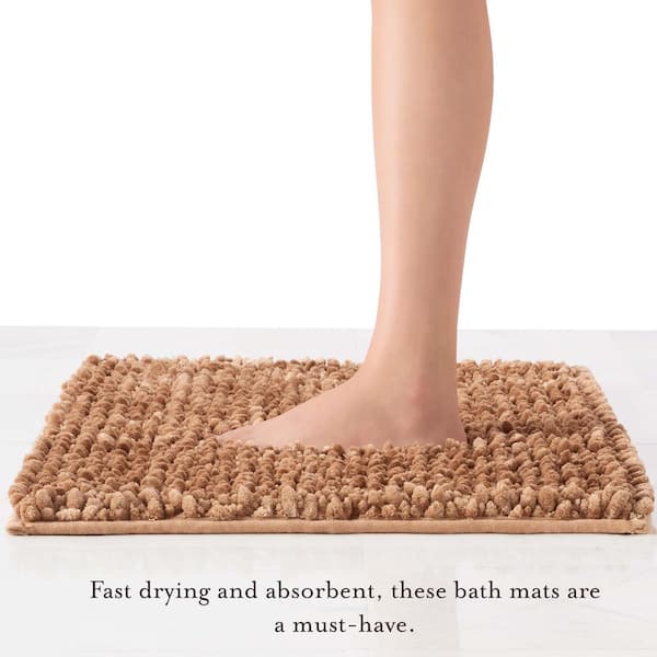 Floral Floor Mat, Super Absorbent Quick Drying Bare Bath Mat