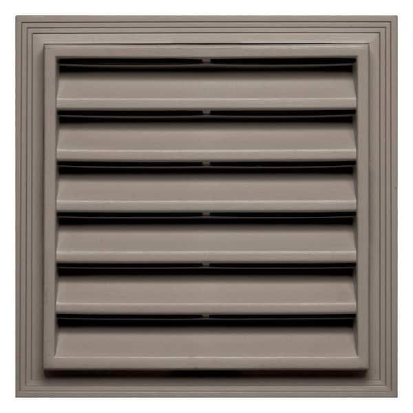 Builders Edge 12 in. x 12 in. Square Gable Vent in Clay