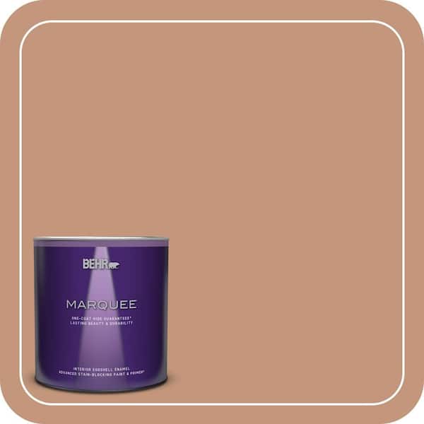 BEHR MARQUEE 1 qt. #ECC-50-3 Brick Path Eggshell Enamel Interior Paint & Primer