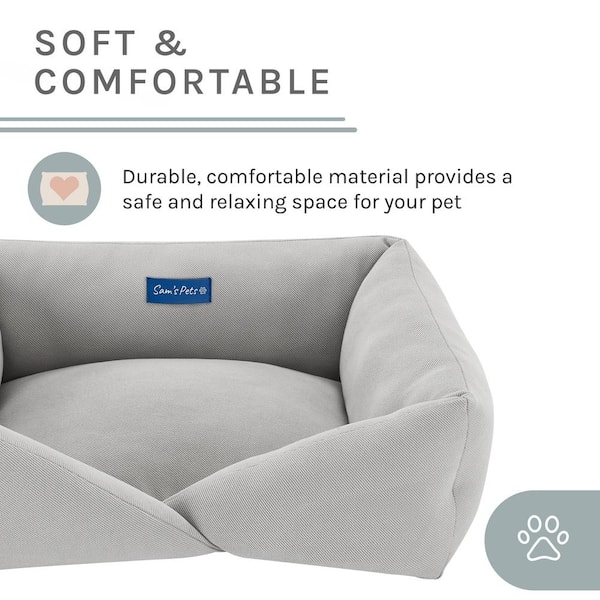 Sam's Pets - Ellie Small Gray Dog Bed