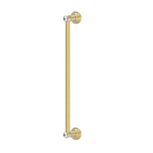 Carolina Crystal Collection 18 in. Refrigerator Pull in Satin Brass