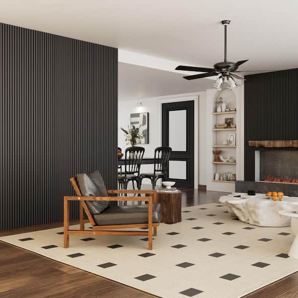 ARK DESIGN 4.6 in. x 4.7 in. x 0.875 in. Black Iron Style Square