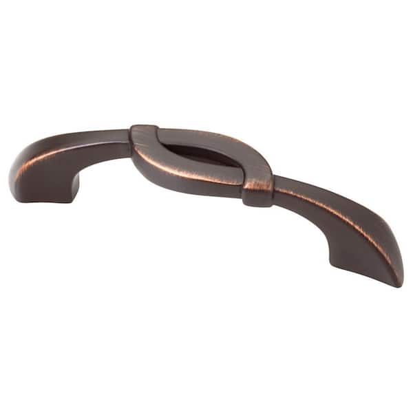 Liberty Unity 3 or 3-3/4 in. (76 or 96 mm) Bronze with Copper Highlights Dual Mount Cabinet Drawer Bar Pull