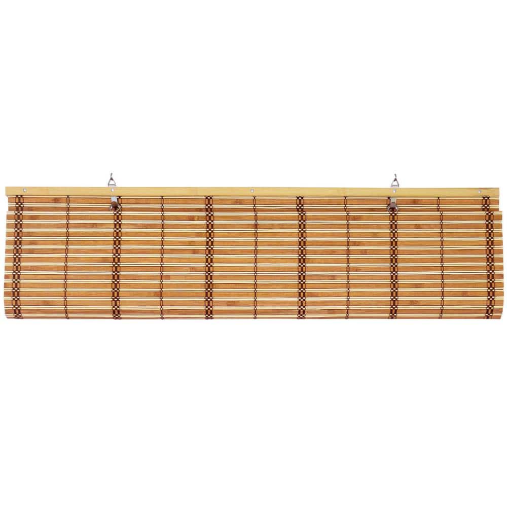 Honey Bamboo Cordless Indoor Woven Window Shade 48" W