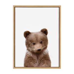 Sylvie "Animal Studio Bear" by Amy Peterson Framed Canvas Wall Art