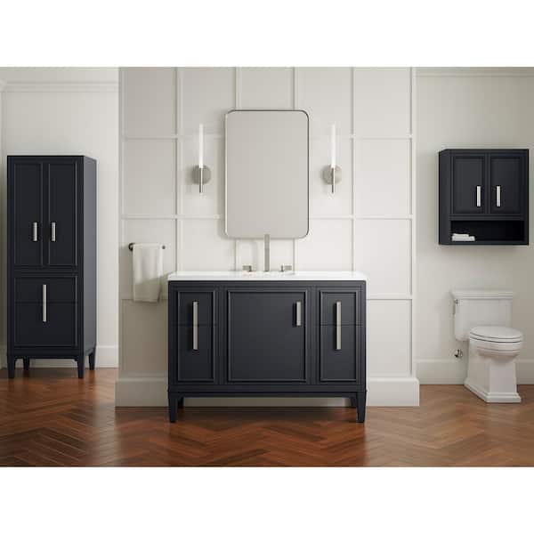 KOHLER Southerk 24 in. W Linen Cabinet in Slate Grey