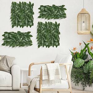 1/3M Artificial Faux Ivy Watermelon Leaf Privacy Fence Panel Screen Hedge Decor 