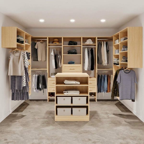 MODULAR CLOSETS Vista 31.5 in. W White Closet Island Freestanding