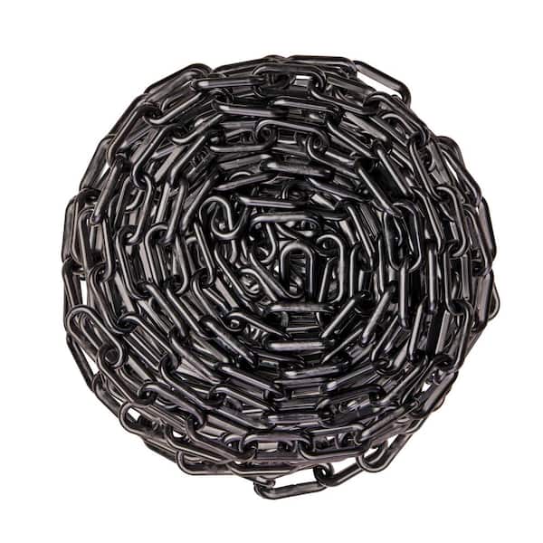 USW US Weight 2 in. x 500 ft. Black Plastic Chain Featuring SunShield UV Protection
