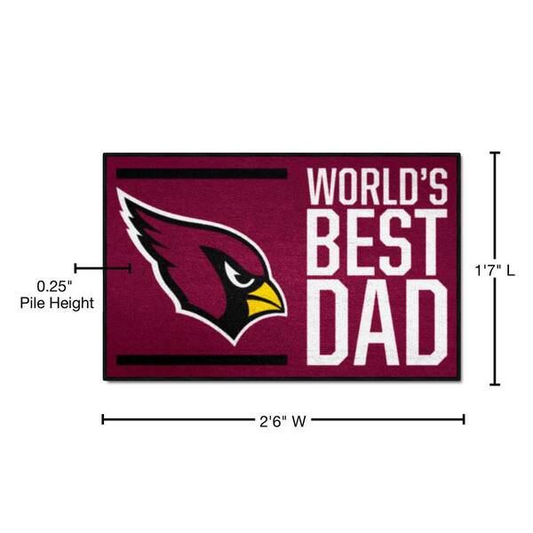 Arizona Cardinals World's Best Dad Doormat - 19 x 30