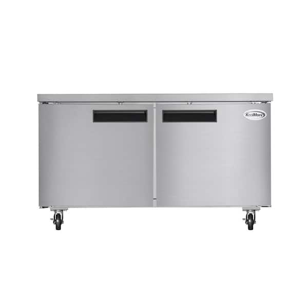 Koolmore 60 in. Commercial Undercounter Freezer in Stainless-Steel