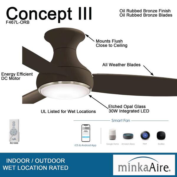 MinkaAire F467L-ORB Ceiling Fans Fans 