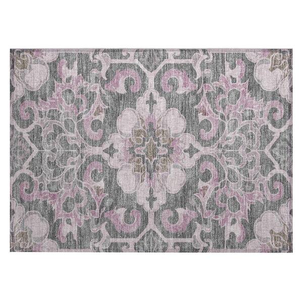 Chantille Machine Washable Indoor/Outdoor Abstract ACN1947 Pink 2 ft. x 3 ft. Accent Rug