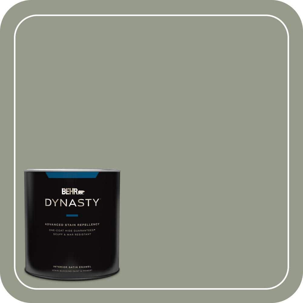 1 qt. #PMD-56 Laurel Leaf Satin Enamel Interior Stain-Blocking Paint and Primer price history on PriceWatchPro