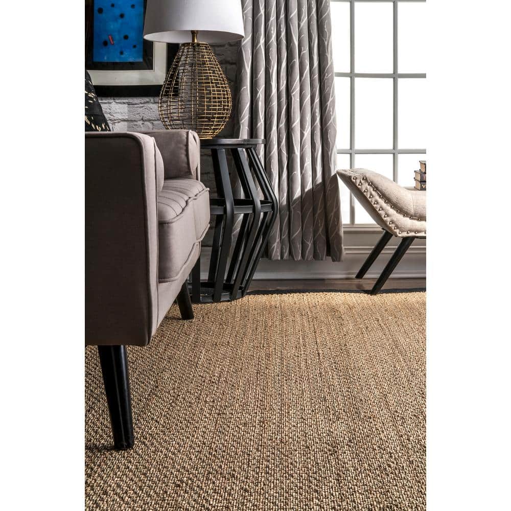 Handmade Black Cotton Reversible Runner Rug, 31" x 7"