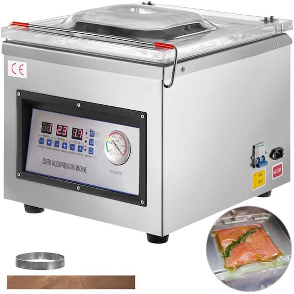 Chamber Vacuum Sealer DZ-260C Kitchen Food Chamber Vacuum Sealer, 110V Packaging Machine Sealer for Food Saver Orange