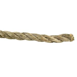 Everbilt 1/4 in. x 50 ft. Manila Twist Rope, Natural 73075 - The