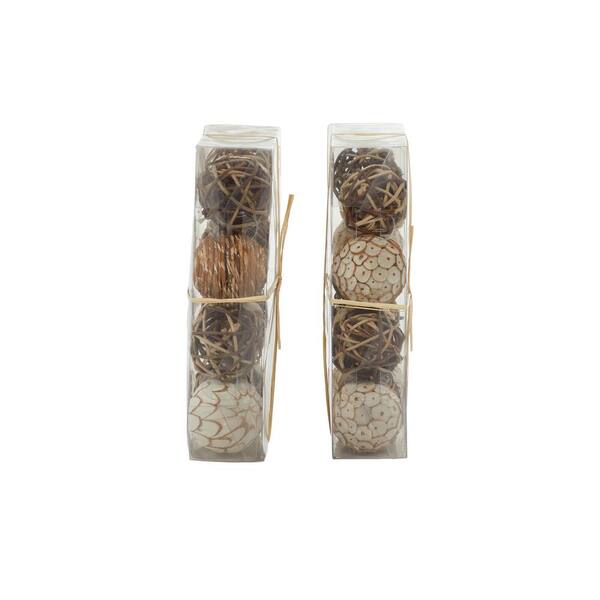 Monroe Lane Coastal Dried Plant Orbs & Vase Filler - Set of 2