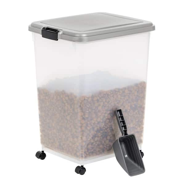 54 lbs Airtight Pet Food Container in Chrome