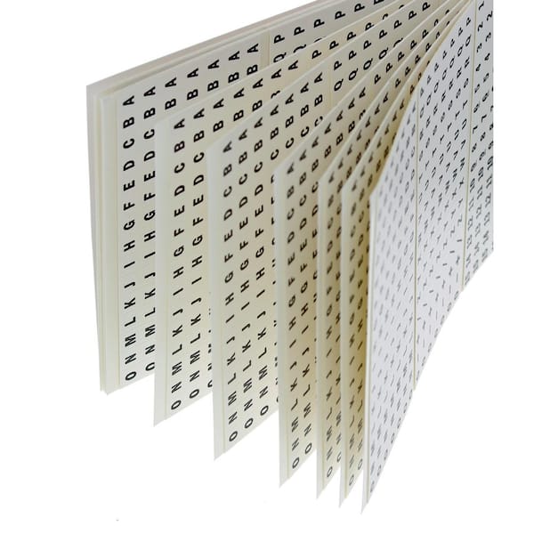 Buchanan Wire Marker Booklet, A-Z, 0-15 Plus 775102 - The Home Depot