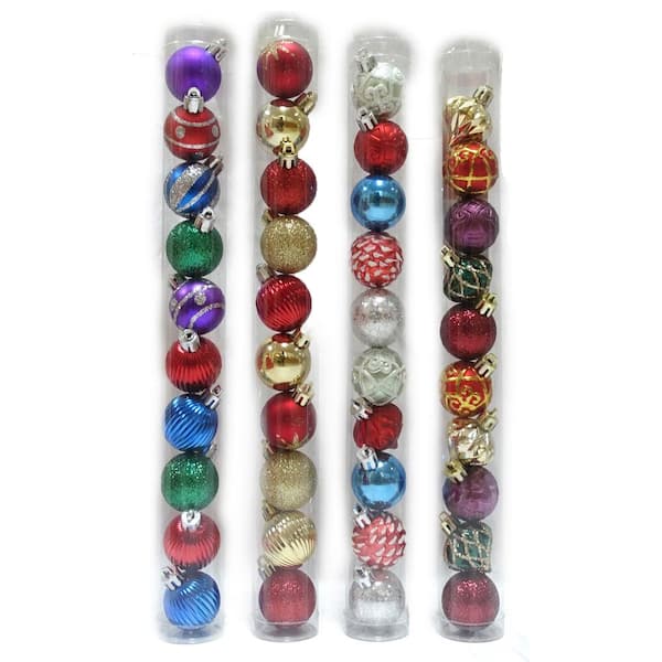 Home Accents Holiday 35 mm Assortment Ornament Set (10-Piece)