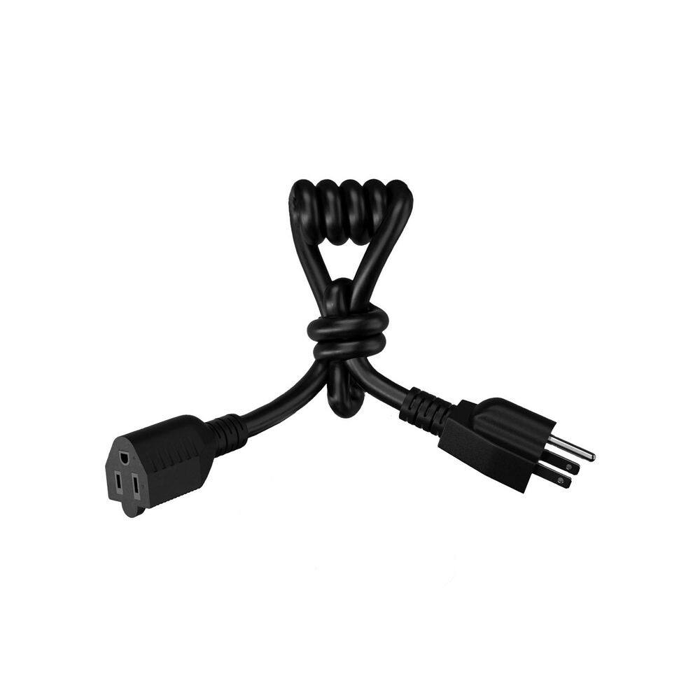 3ft 16 / 3 Indoor/Outdoor Heavy Duty Braided Extension Cord, 13A 1625W SJTW, Waterproof, Flame Retardant, Black price history on PriceWatchPro