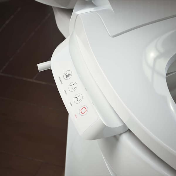 KOHLER Purewash E525 Electric Heated Bidet Seat for Elongated Toilets in White