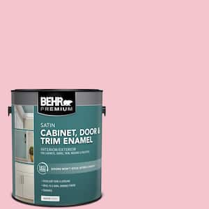 1 gal. #P150-2 Energetic Pink Satin Enamel Interior/Exterior Cabinet, Door & Trim Paint