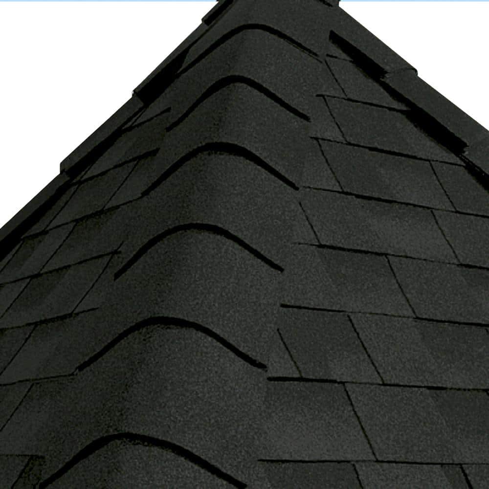 GAF Timbertex Charcoal DoubleLayer Hip and Ridge Cap Roofing Shingles