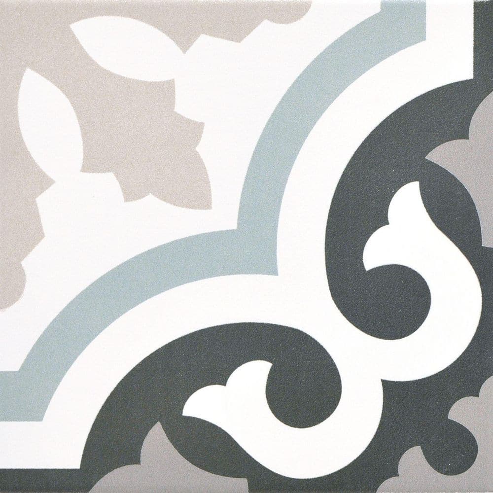 Monbleu Glorisar 8 in. x 8 in. Patterned Look Matte Porcelain Floor and Wal