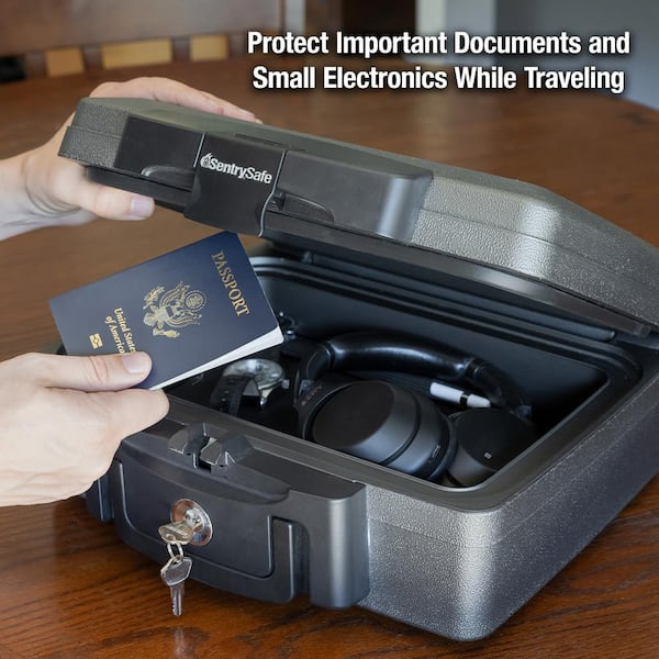 SentrySafe 0.17 cu. ft. Fireproof and Waterproof Safe Box H0100