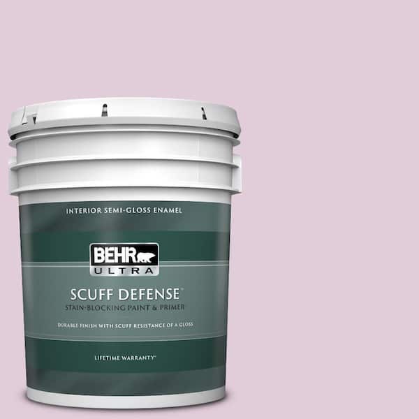 BEHR ULTRA 5 gal. #M110-2 Cassia Buds Extra Durable Semi-Gloss Enamel Interior Paint & Primer