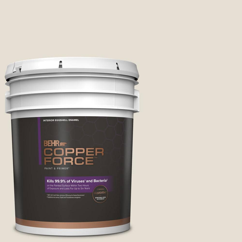 COPPER FORCE 5 gal. #PPU7-11 Cotton Knit Eggshell Enamel Virucidal