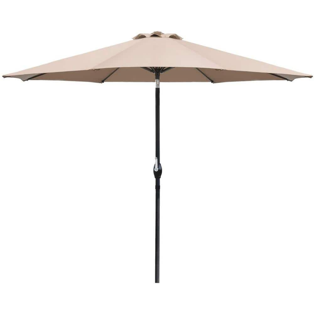 Tozey 9 ft. Market Outdoor Patio Umbrella Picnic Table Umbrella with ...