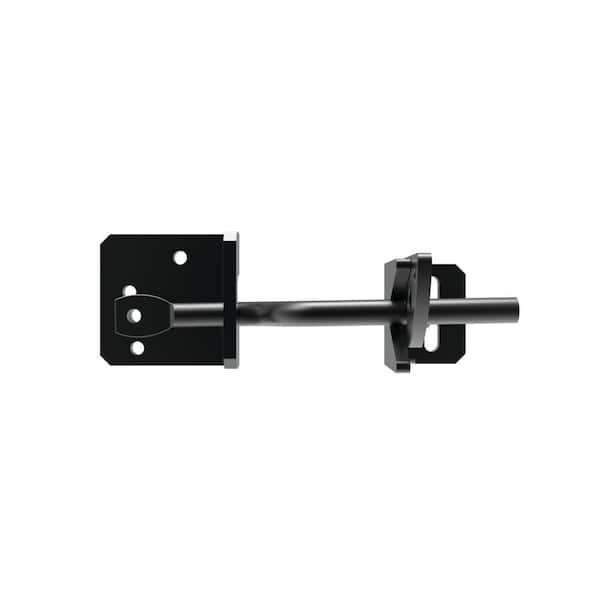 Barrette Outdoor Living 7.5 in. x 2.562 in. Heavy-Duty Black Floating Bar Gravity Latch