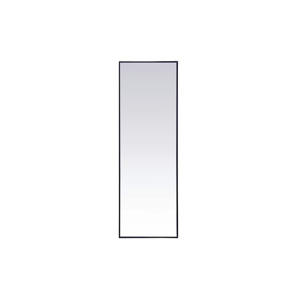 Unbranded Large Rectangle Blue Modern Mirror (60 in. H x 20 in. W)