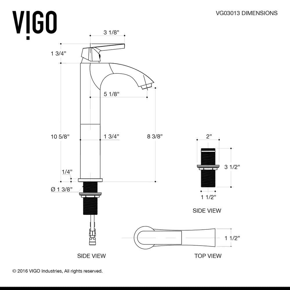 Amber Rectangular Glass Vessel Sink with Faucet