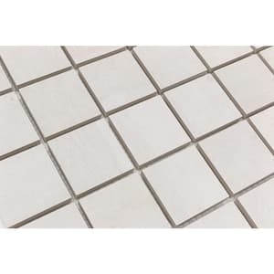 Forte White 11.81 in. x 11.81 in. Natural Porcelain Mosaic Floor and Wall Tile (0.97 sq. ft./Each)